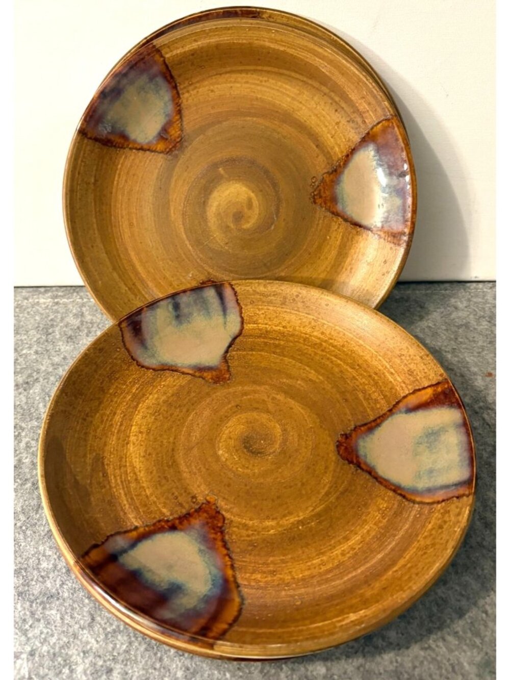 Set of 5 Sango Splash 8.5" Plate # 4951 Drip glaze Stone Ware  # 3371